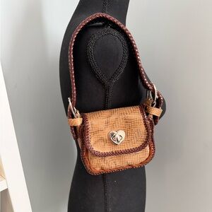 HANDMADE Alligator Crocodile Skin Leather Mini Purse Western Luxury Silver Heart